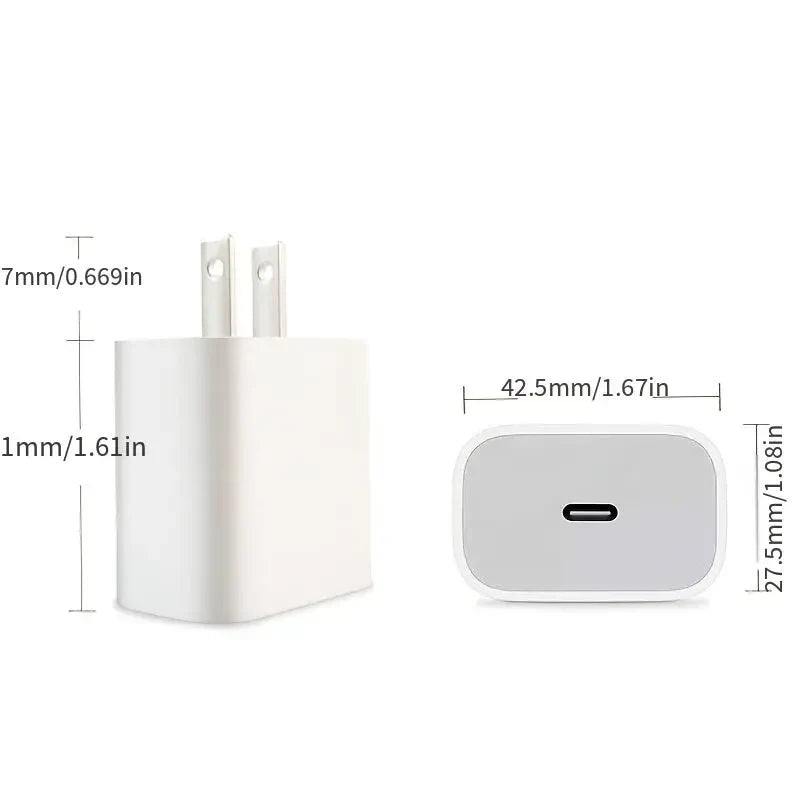 Cargador rapido plegable de 20 W para Iphone