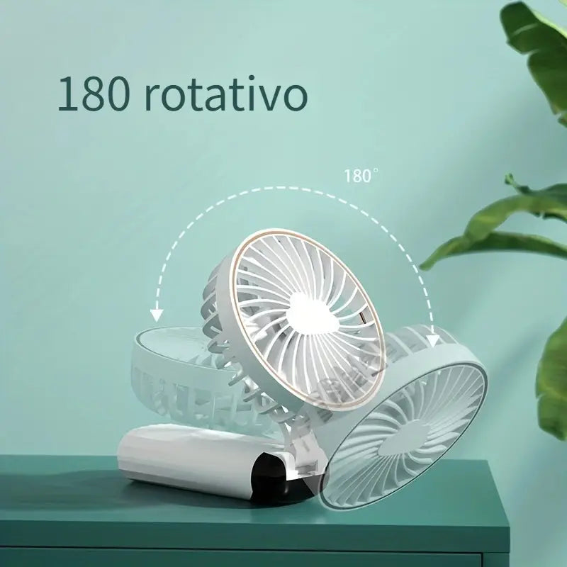 Mini ventilador de mano LED