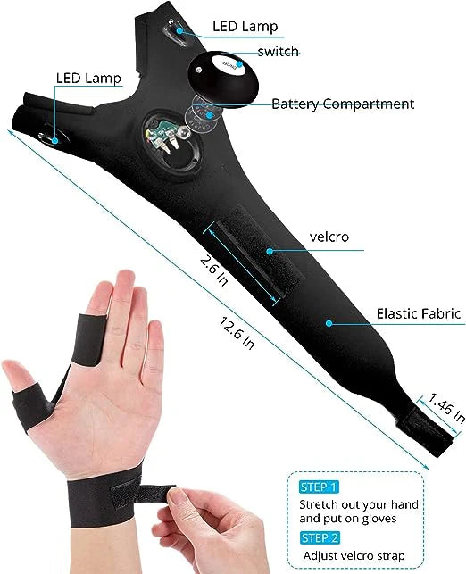 Guantes con Linterna LED
