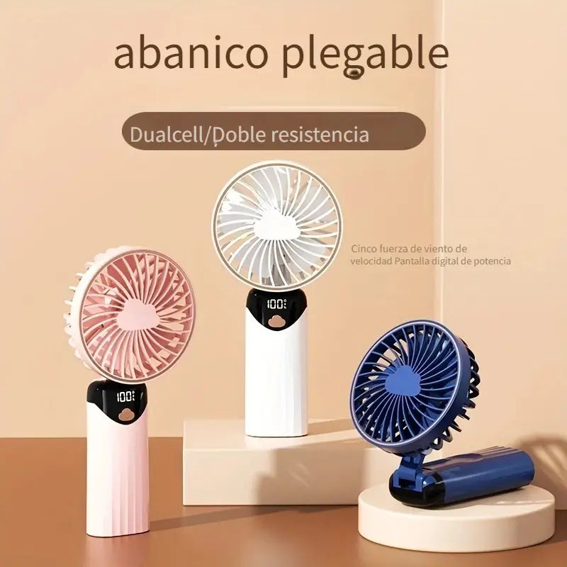 Mini ventilador de mano LED