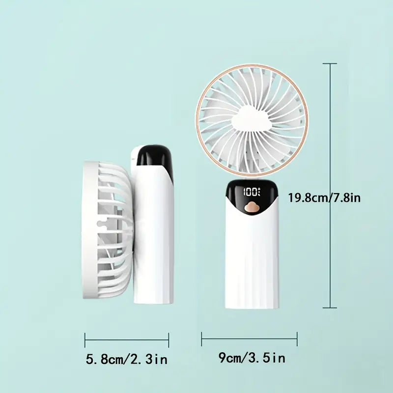 Mini ventilador de mano LED