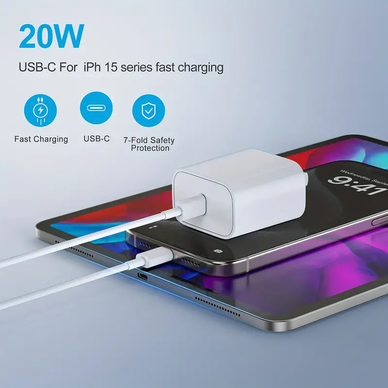 Cargador rapido plegable de 20 W para Iphone