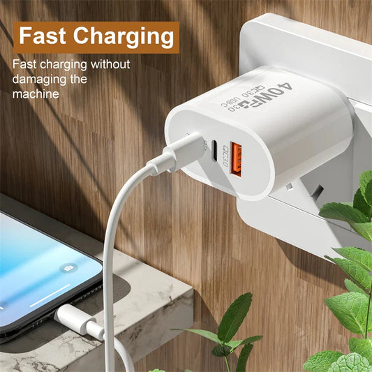 Cargador USB y tipo C de 40 W