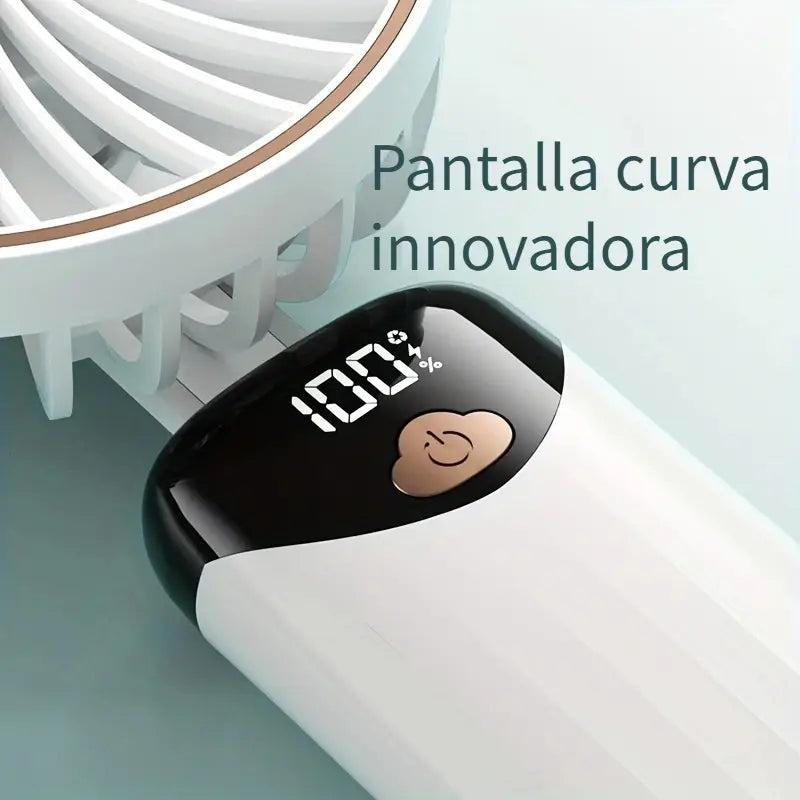 Mini ventilador de mano LED