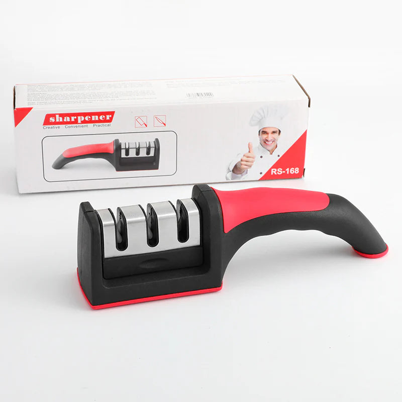Afilador de cuchillos 3 en 1
