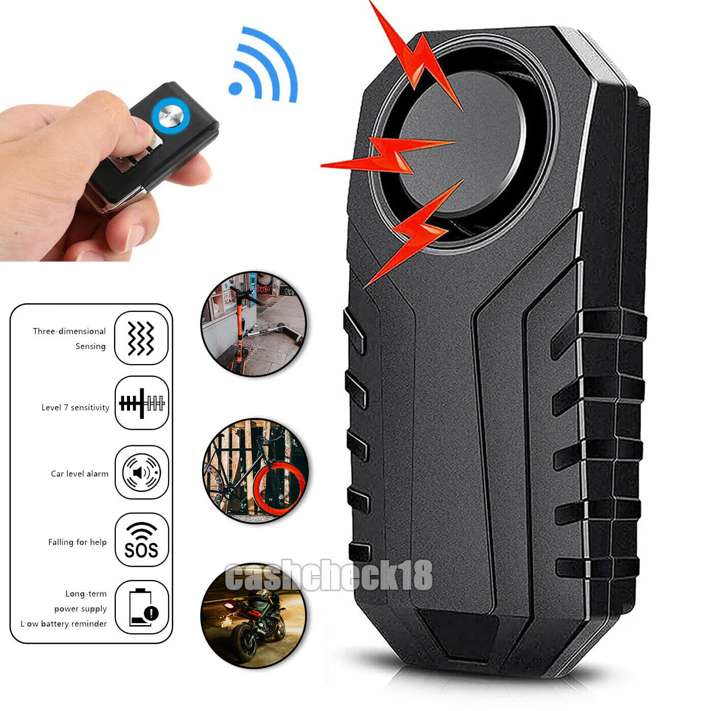 Alarma Bicicleta o Moto de 113dB